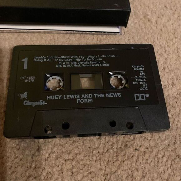 Huey Lewis & The News Fore! 1986 Cassette Tape - Picture 5 of 6